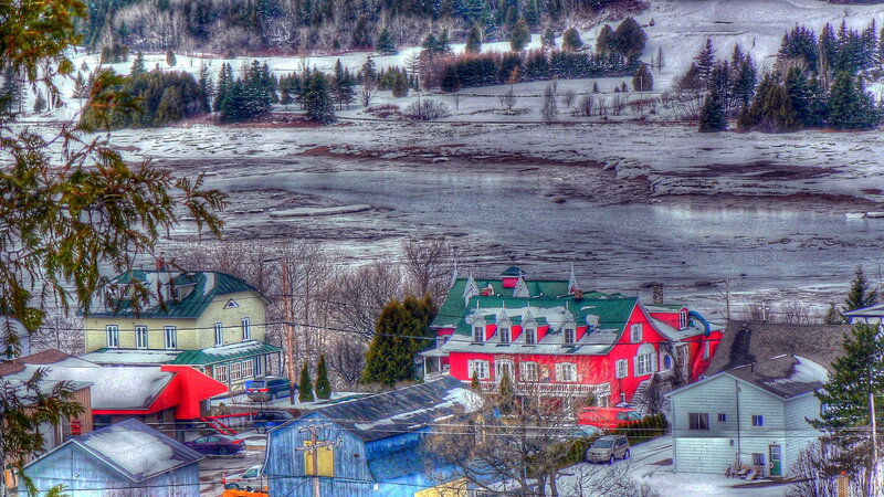 Red Building by River