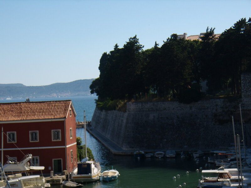 Red Building in Harbor