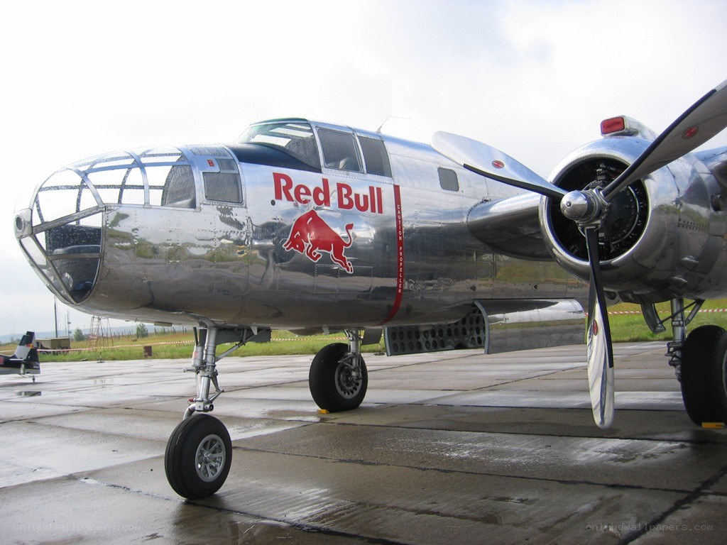 Red Bull B-25 bomber