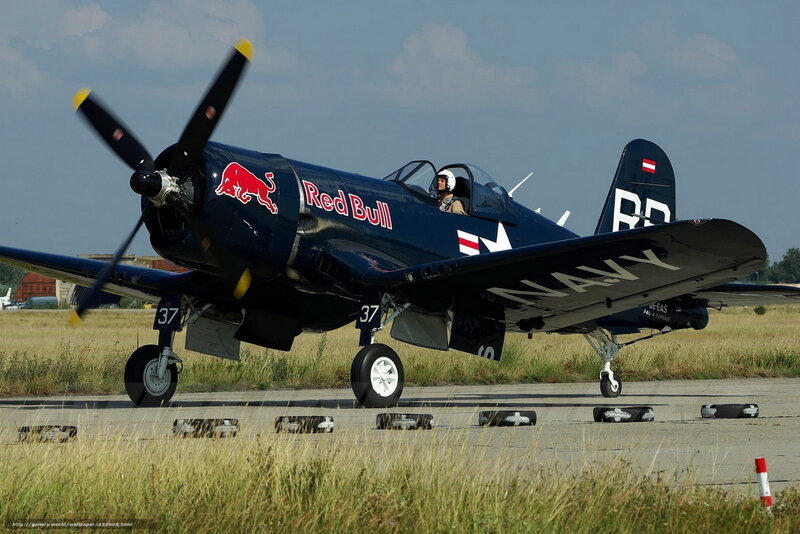 Red Bull Corsair on runway
