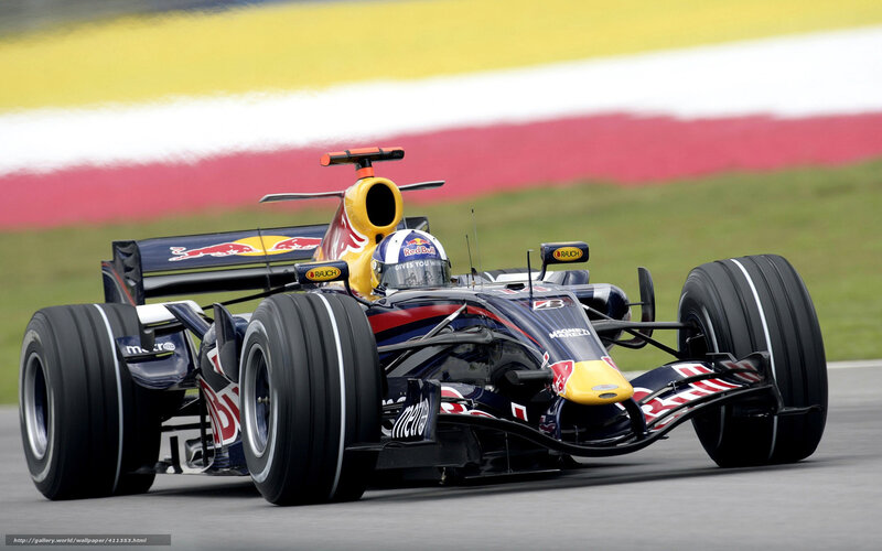 Red Bull Formula 1 Car — Black, Dynamic, Afternoon, Photograph, Driver, Race Track, Tire