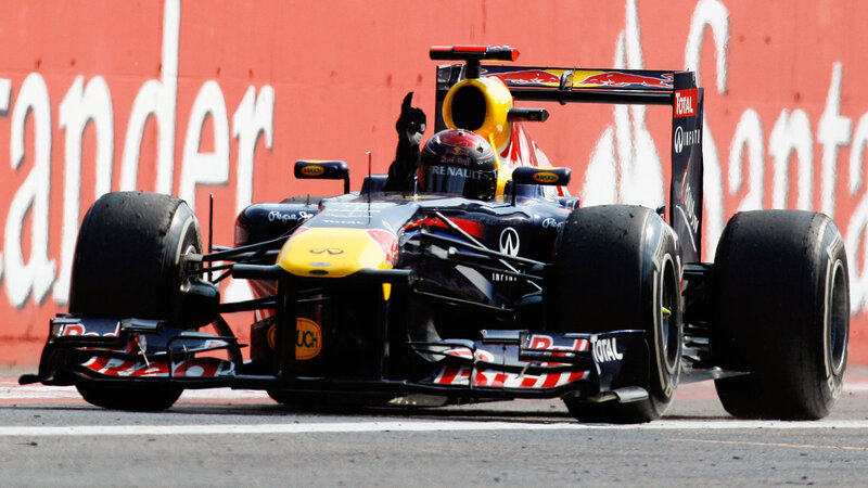 Red Bull Formula 1 Car — Black, Dynamic, Afternoon, Photograph, Driver