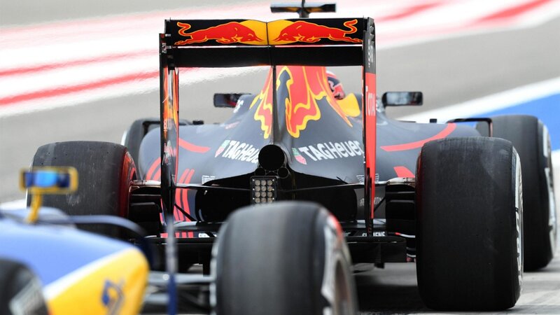 Red Bull Formula 1 Car — Black, Dynamic, Afternoon, Photograph, Racing Car