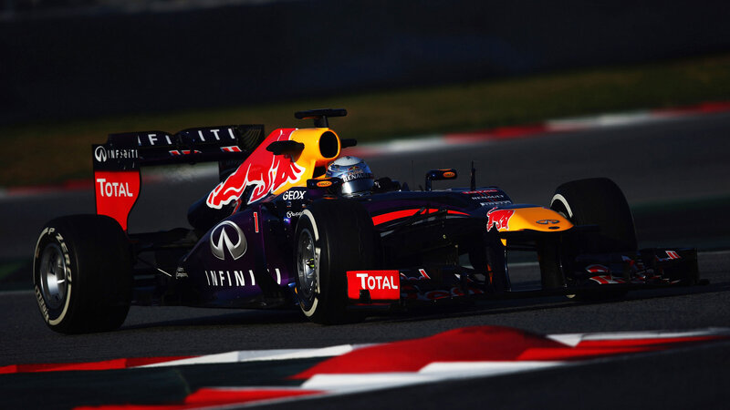 Red Bull Formula 1 Car — Black, Dynamic, Photograph