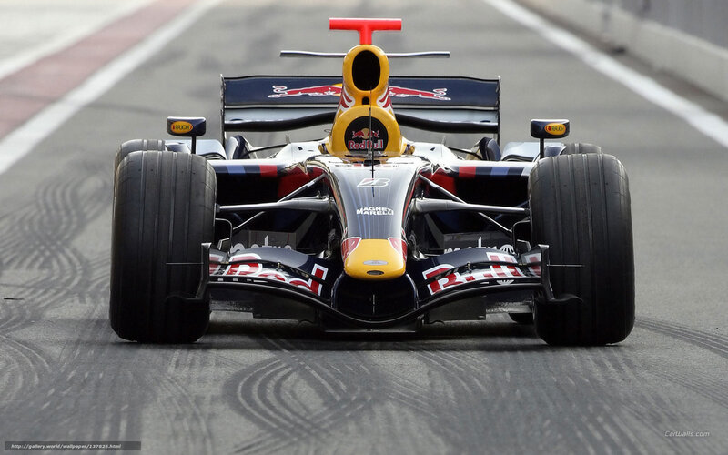 Red Bull Formula 1 Car — Black, Dynamic
