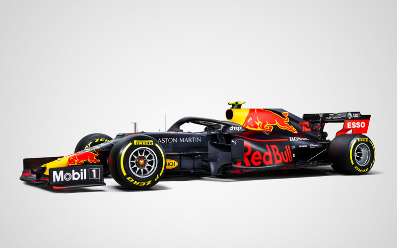Red Bull Formula 1 Car — Black, Neutral