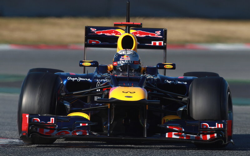 Red Bull Formula 1 Car — Blue, Dynamic, Afternoon, Photograph, Driver, Race Track