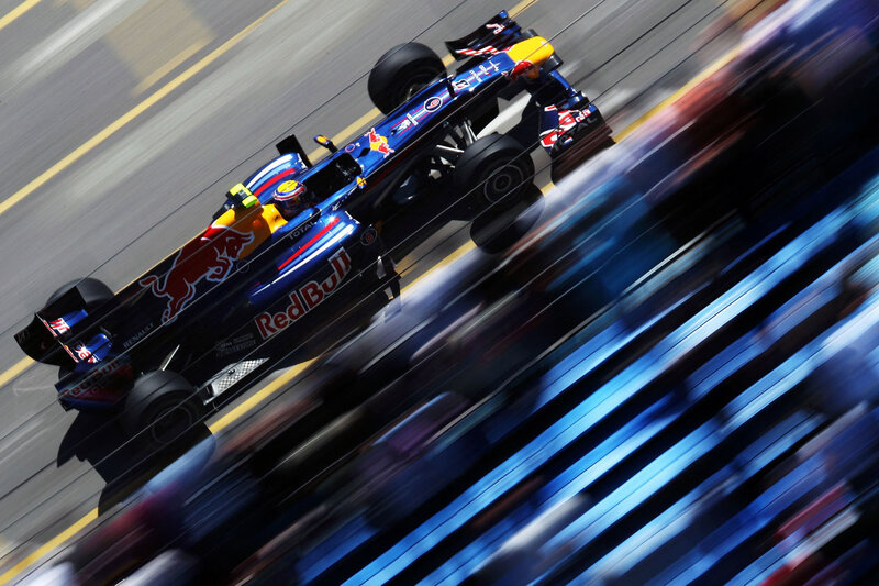 Red Bull Formula 1 Car — Blue, Dynamic, Afternoon, Photograph, Driver