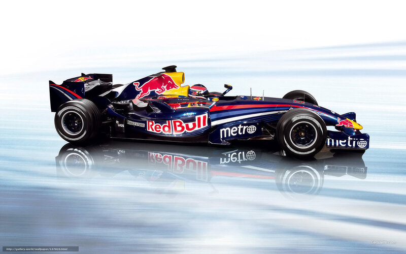 Red Bull Formula 1 Car — Blue, Dynamic, Photograph, Driver, Race Car, Reflection