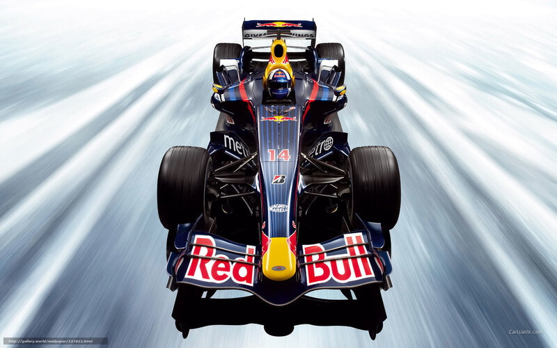 Red Bull Formula 1 Car — Blue, Dynamic, Photograph, Driver, Racing Car, Tires