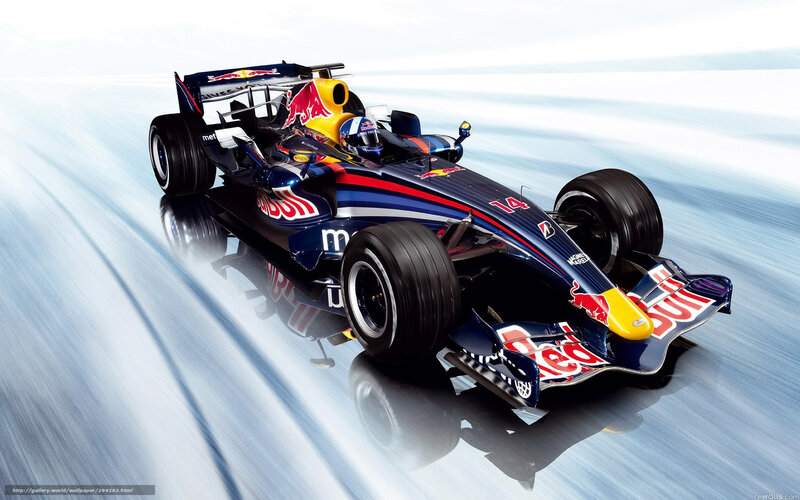 Red Bull Formula 1 Car — Blue, Dynamic, Photograph, Driver, Racing Car, Track