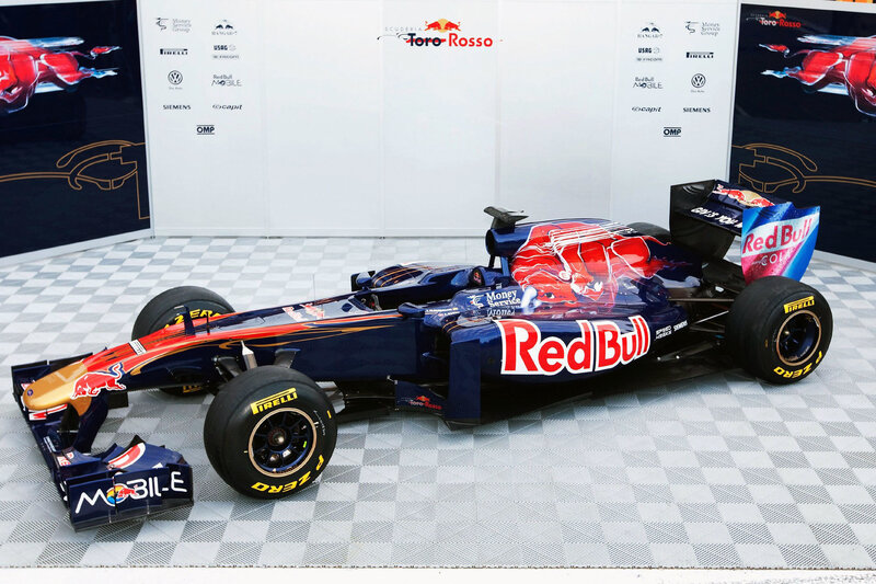 Red Bull Formula 1 Car — Blue, Neutral, Photograph, Sponsor Logos