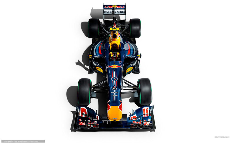 Red Bull Formula 1 Car — Blue, Technical