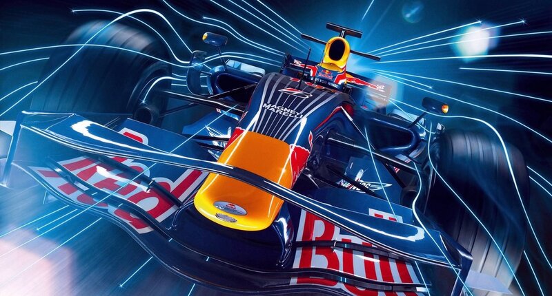 Red Bull Formula 1 Car — Blue