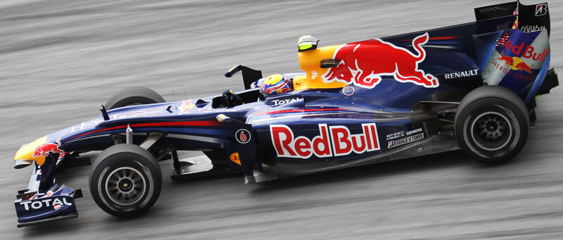 Red Bull Formula 1 car in action