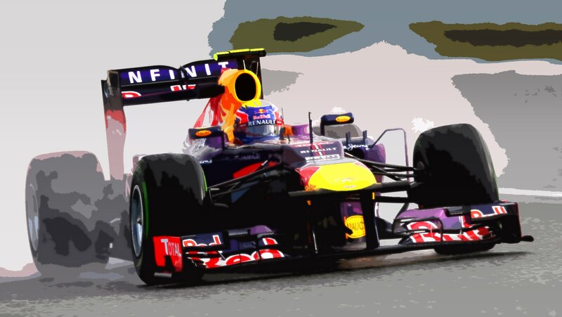 Red Bull Formula 1 car in action