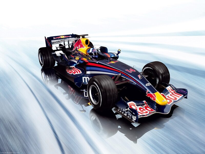 Red Bull Formula 1 car in motion