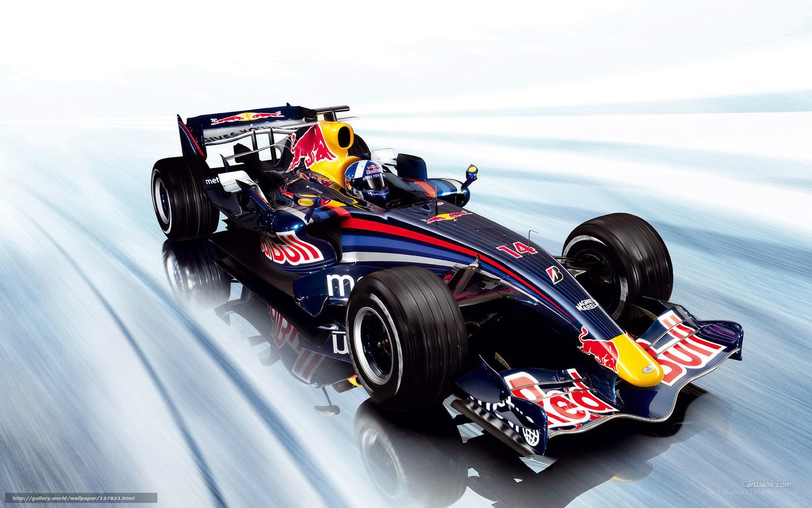 Red Bull Formula 1 car in motion