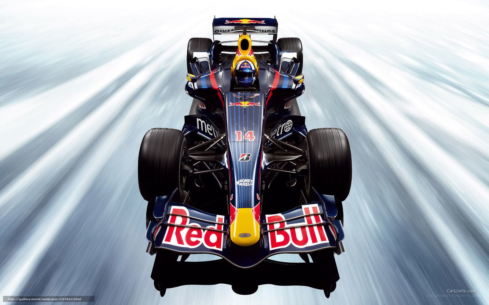 Red Bull Formula 1 car in motion