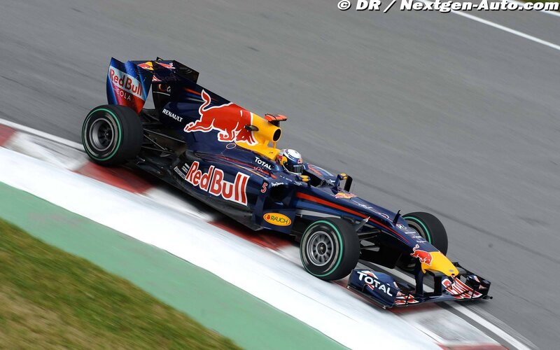 Red Bull Formula 1 car on track