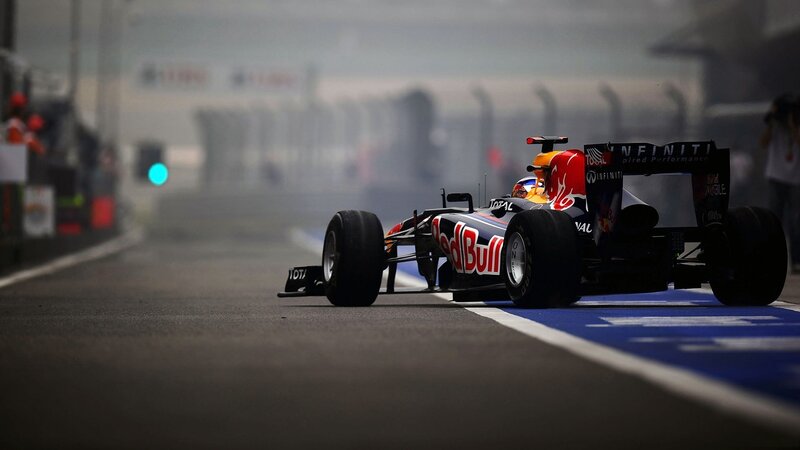Red Bull Formula 1 car on track