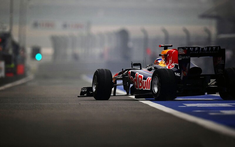 Red Bull Formula 1 car on track