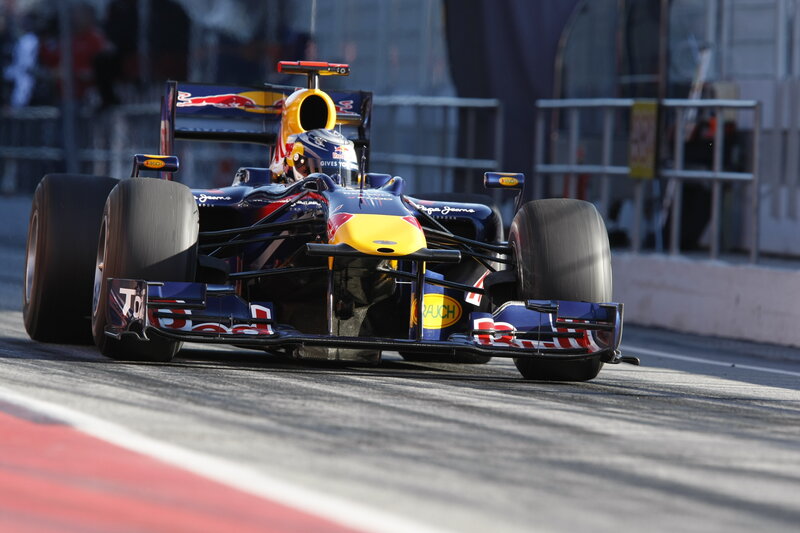 Red Bull Formula 1 car on track