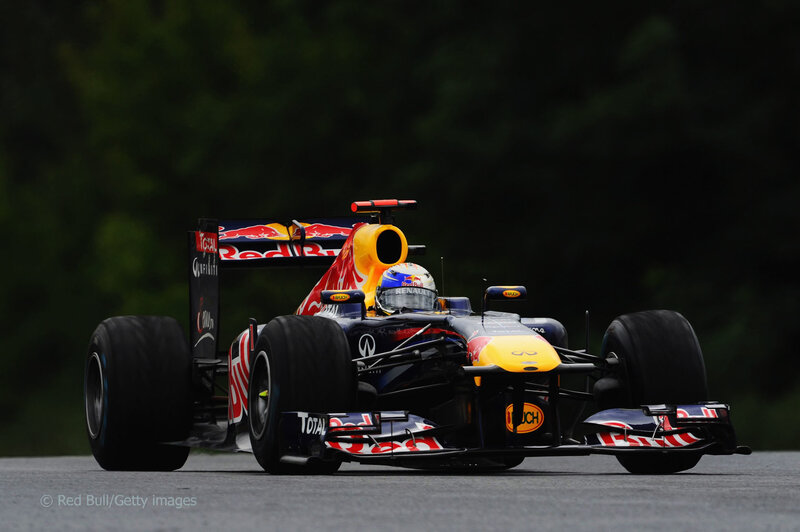 Red Bull Formula 1 car on track