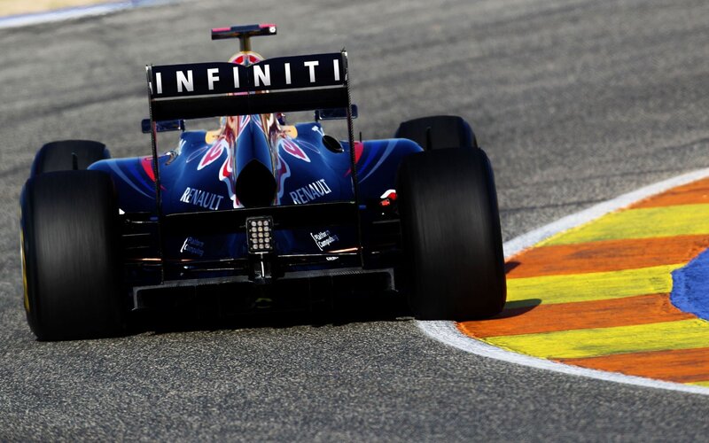 Red Bull Formula 1 car on track
