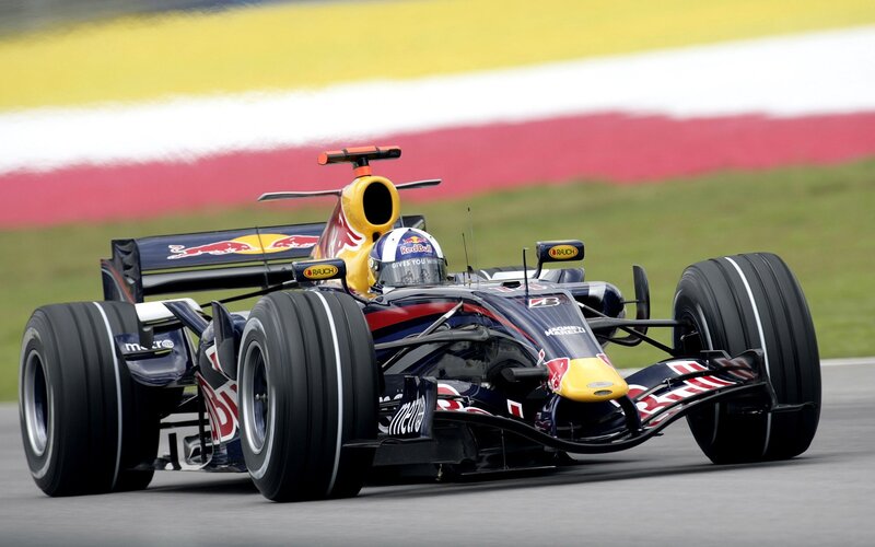 Red Bull Formula 1 car on track