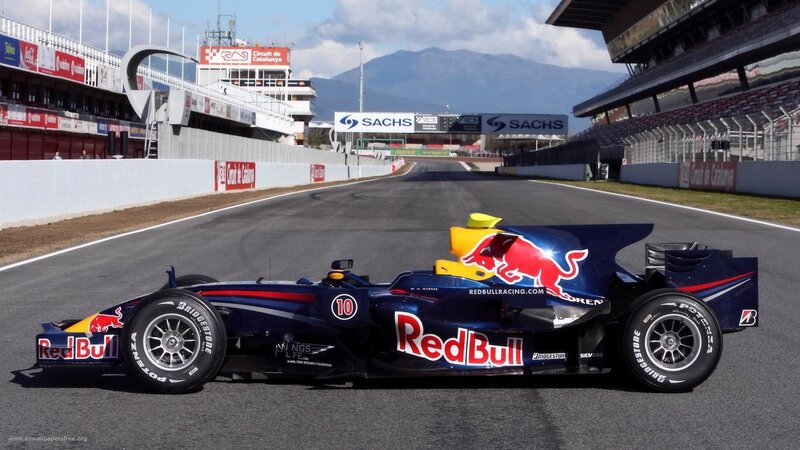 Red Bull Formula 1 car on track