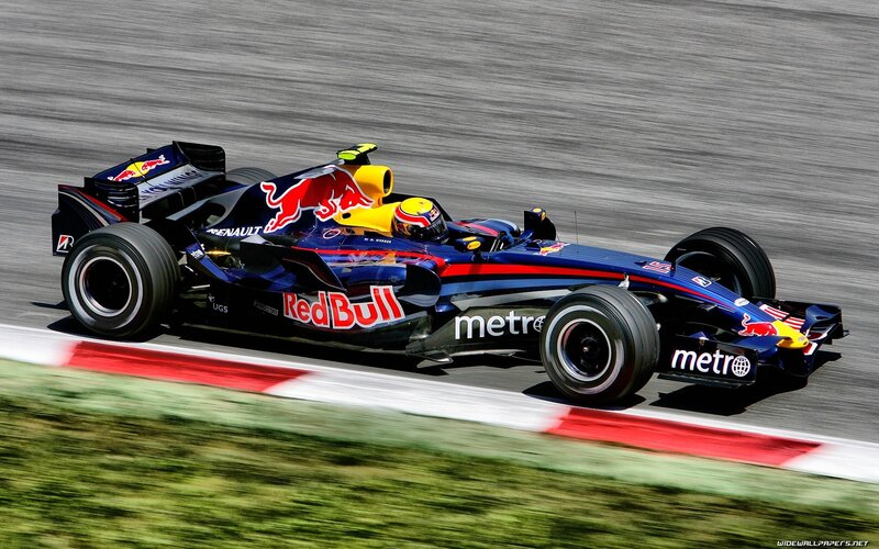 Red Bull Formula 1 car on track