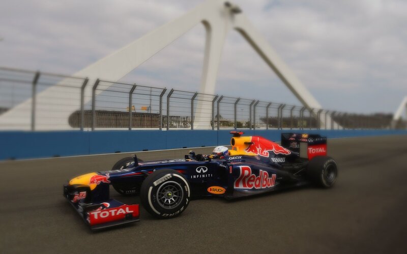 Red Bull Formula 1 car on track