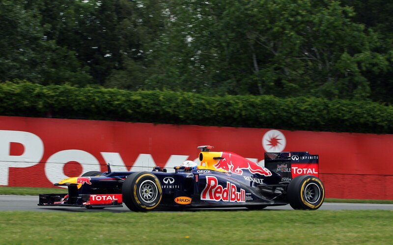 Red Bull Formula 1 car on track
