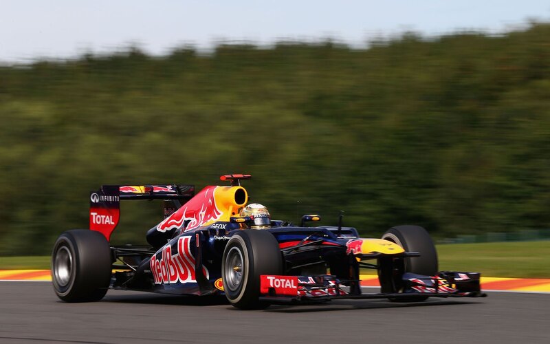 Red Bull Formula 1 car on track