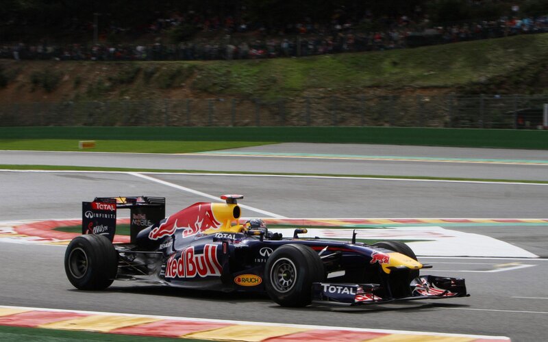Red Bull Formula 1 car on track