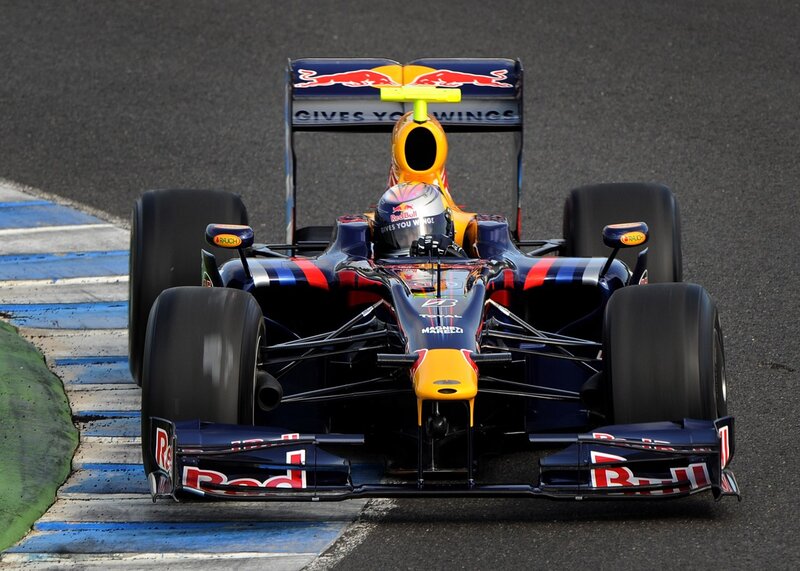 Red Bull Formula 1 car on track