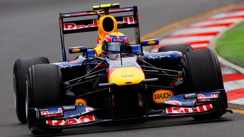Red Bull Formula 1 car on track