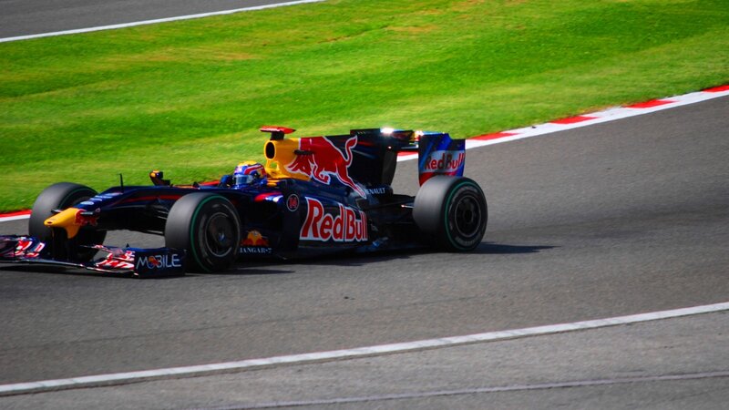Red Bull Formula 1 car on track