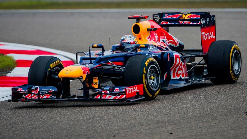 Red Bull Formula 1 car on track