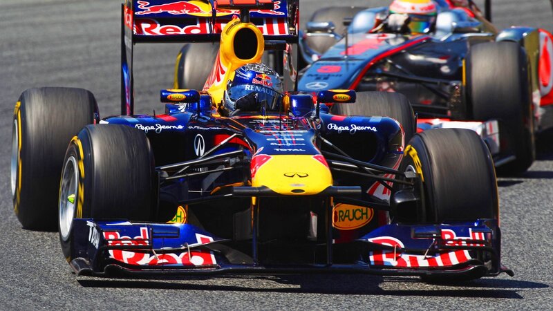 Red Bull Formula 1 car on track