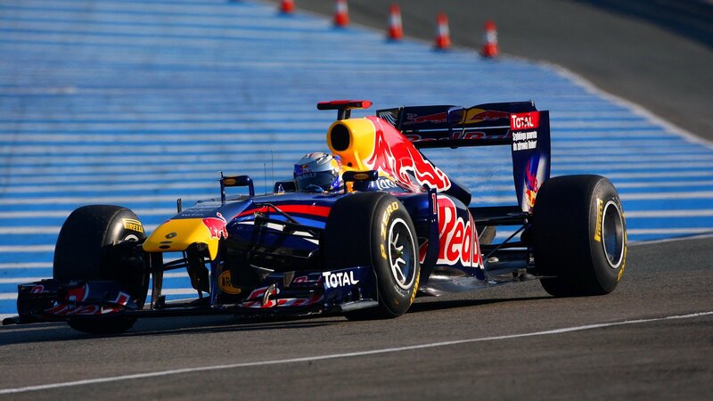 Red Bull Formula 1 car on track