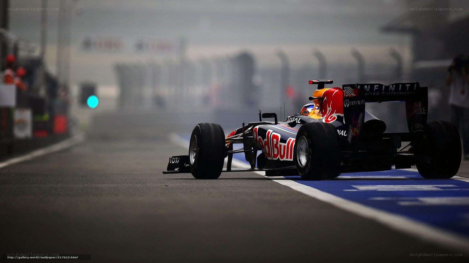 Red Bull Formula 1 car on track
