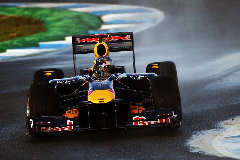 Red Bull Formula 1 car on track