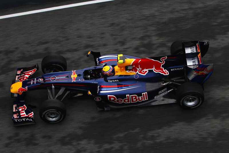 Red Bull Formula 1 car on track