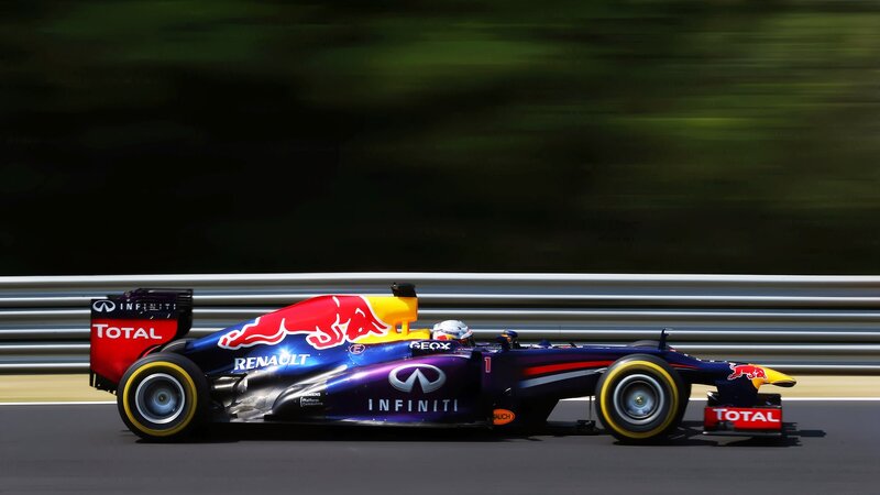 Red Bull Formula 1 Car — Purple, Dynamic, Afternoon