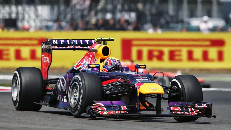 Red Bull Formula 1 Car — Purple, Dynamic