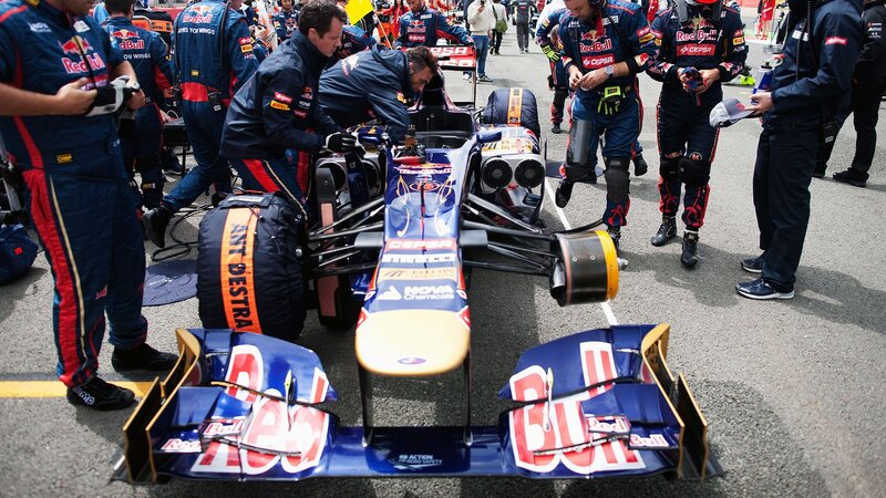 Red Bull Formula 1 team at work