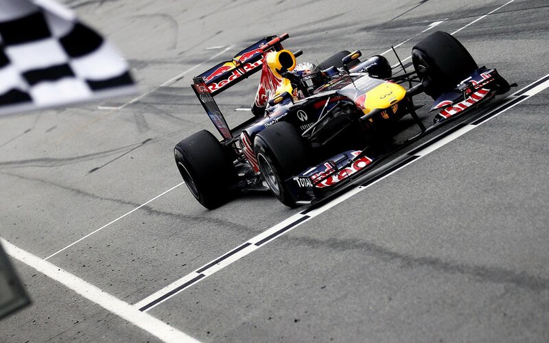 Red Bull Formula One Car — Black, Dynamic, Photograph