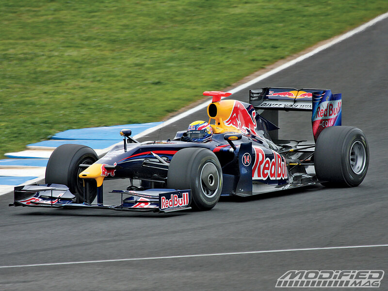 Red Bull Formula One Car — Blue, Dynamic, Afternoon, Photograph